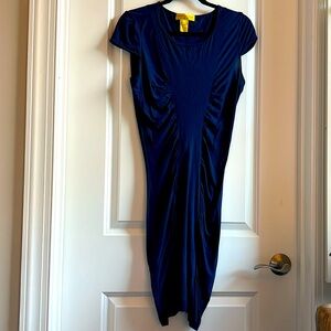 Catherine Malandrino medium body con navy dress